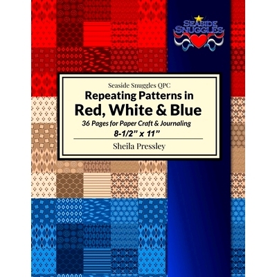 预订 Repeating Patterns in Red, White & Blue: 36 Pages for Paper Craft & Journaling, 8-1/2 x 11: 9798712156313