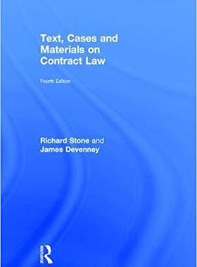 【预售】Text, Cases and Materials on Contract Law