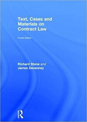 【预售】Text, Cases and Materials on Contract Law