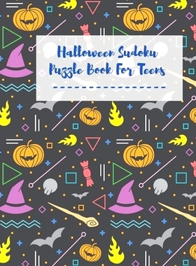 预订 Halloween Sudoku Puzzle Book For Teens: Sudoku For Beginners Easy to Hard Brain Games Challenge For Cleaver Kids Pu