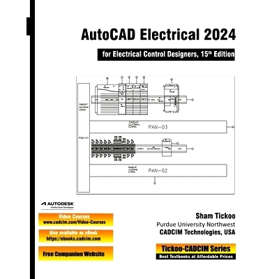 预订 AutoCAD Electrical 2024 for Electrical Control Designers, 15th Edition: 9781640570191