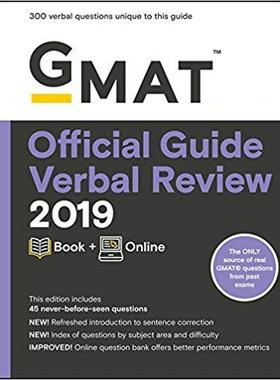 【预售】Gmat Official Guide 2019 Verbal Revi...