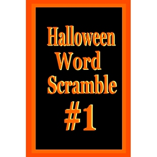 Scramble Word Puzzle Book 9798487640314 预订 Halloween