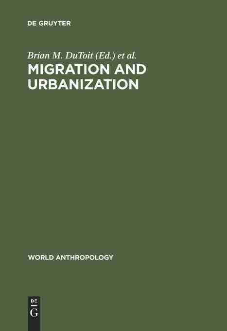 【预订】Migration and Urbanization 9789027975799