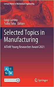 【预订】Selected Topics in Manufacturing 9783030826260
