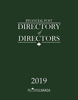 【预售】Financial Post Directory of Directors 2019