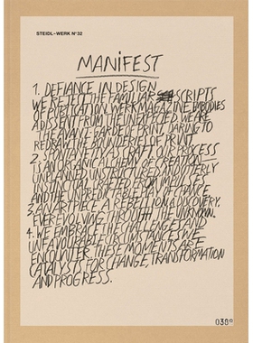预订 STEIDL-WERK No. 32: MANIFEST: 9783969994214