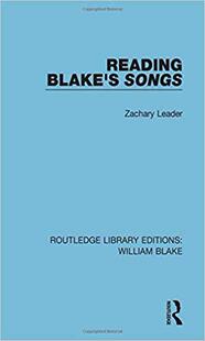 Reading Blake’s Songs 预售