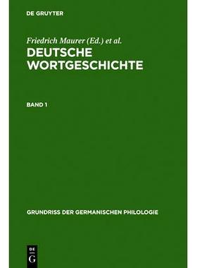 预订 Deutsche Wortgeschichte Bd 1Ggph 17/1         3A: 9783110036275