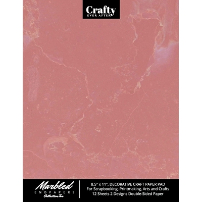 预订 Marbled Endpapers Collection Two, 8.5 x 11, Decorative Craft Paper Pad for Scrapbooking, Printmaking, Arts and Craf