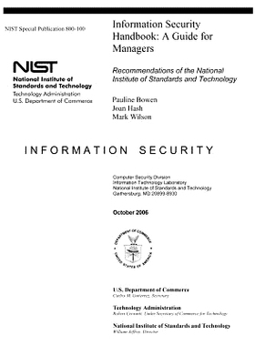 预订 Information Security Handbook: A Guide for Managers - Recommendations of the National Institute of Standards and Te