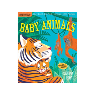 现货 Indestructibles: Baby Animals 防水无毒可咬婴幼儿玩具书：动物宝宝 英文原版