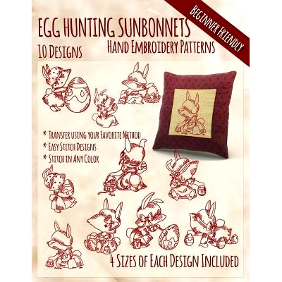预订 Egg Hunting Sunbonnets Hand Embroidery Patterns: 9781508978565