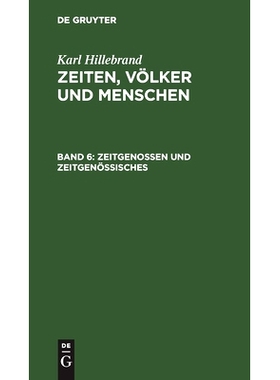 预订 Zeitgenossen und Zeitgenössisches: 9783112378557