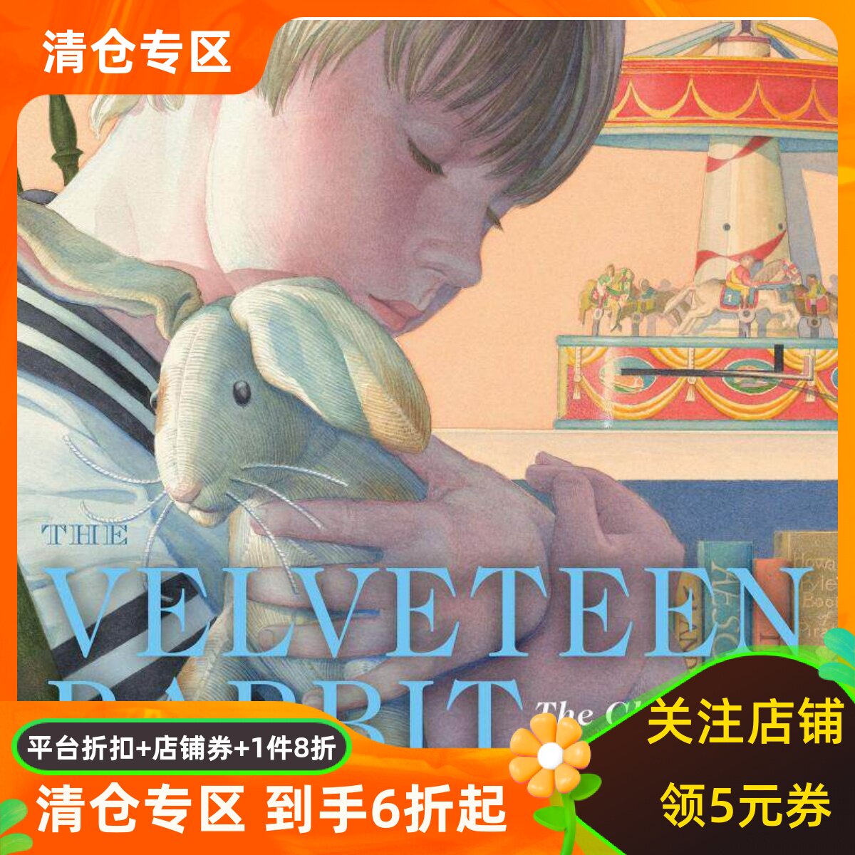CharlesSantore插画版绒布小兔子