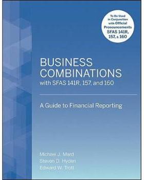 【预订】Business Combinations with Sfas 141 R, 157, and 160
