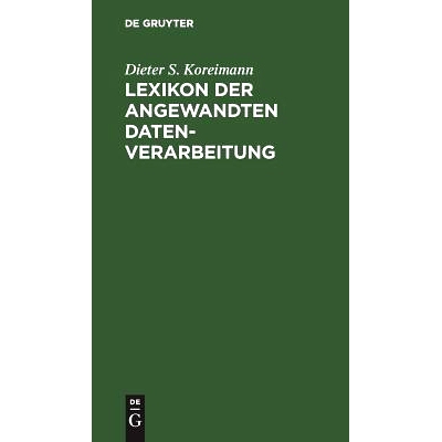 预订 Lexikon der angewandten Datenverarbeitung: 9783110069914