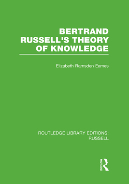 预订 Bertrand Russell's Theory of Knowledge