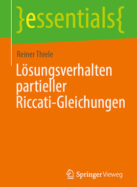 预订 Lösungsverhalten partieller Riccati-Gleichungen