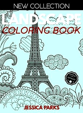 预订 Landscape Coloring Book: Stress Relieving Landscape Designs For Anger Release, Adult Relaxation And Meditation: 978