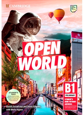 预订 Open World Preliminary Student’s Book Pack (Sb Wo Answers W Online Practice and WB Wo Answers W Audio Download): 9