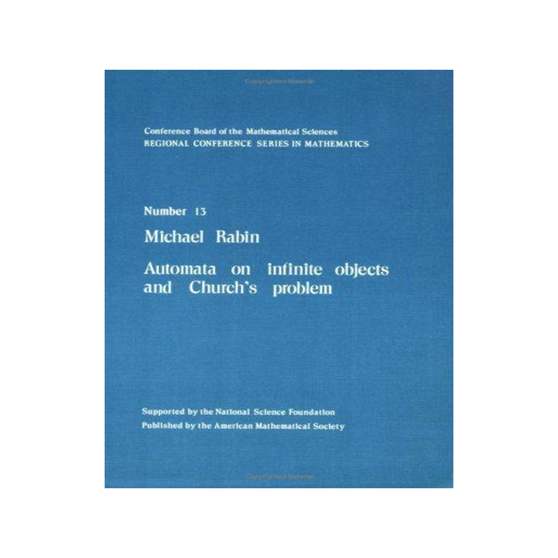 [预订]Automata on Infinite Objects and Church’s Problem 9780821816639