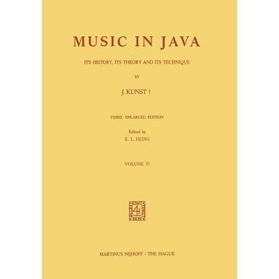 预订 Music in Java: Its History, Its Theory and Its Technique: 9789401080538