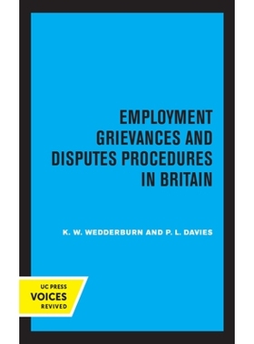 预订 Employment Grievances and Disputes Procedures in Britain: 9780520323162