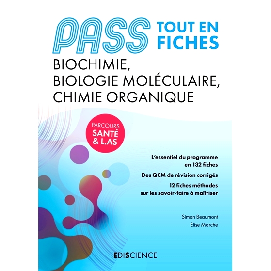 预订 PASS Fiches de Biochimie, Biologie moléculaire et Chimie organique 通过生物化学、分子生物学和有机化学试卷: 9782100