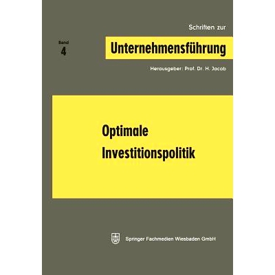 预订 Optimale Investitionspolitik: 9783663008873