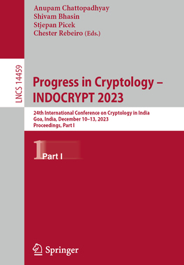 预订 Progress in Cryptology – INDOCRYPT 2023