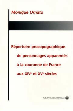 [预订]Répertoire prosopographique de personnages apparentés à la couronne de France aux XIVe et XVe si 9782859444426