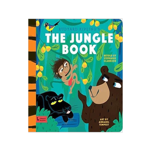 英文原版 Babylit 宝贝文学系列 奇幻深林故事书Jungle Book: A Babylit Storybook  儿童绘本
