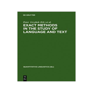 [预订]Exact Methods in the Study of Language and Text 9783110193541
