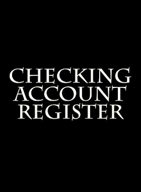 预订 Checking Account Register: 9781981826636