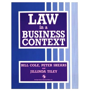 Law Context Business 9780412375200 预订