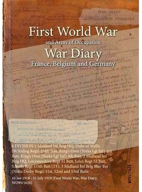 预订 6 DIVISION 1 Midland Inf Brig HQ, Duke of Well’s (W.Riding Regt) 2/4th Batt, King’s Own (Yorks Lgt Inf) 2/4 Batt,