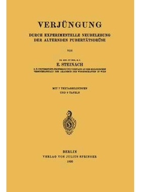 预订 Verjüngung: Durch Experimentelle Neubelebung Der Alternden Pubertätsdrüse