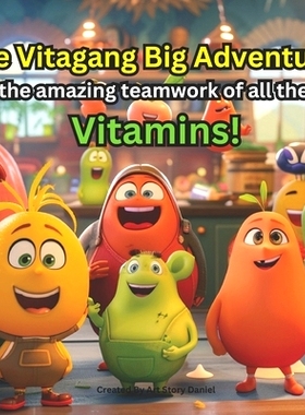 预订 The Vitagang Big Adventure, the amazing teamwork of all the vitamins!: 9798884356665