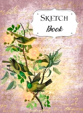 预订 Sketch Book: Bird Sketchbook Scetchpad for Drawing or Doodling Notebook Pad for Creative Artists Purple Floral Flow