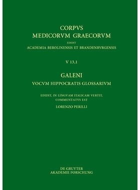 预订 Galeni vocum Hippocratis Glossarium / Galeno, Interpretazione delle parole difficili di Ippocrate: Testo, Traduzion