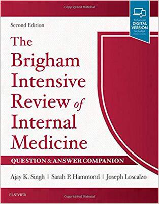 The Brigham Intensive Review of Internal Medicine Question & Answer Companion 布里格姆 内科学深度综述问答伴侣书