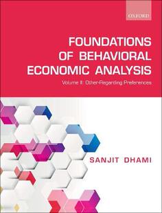 【预订】The Foundations of Behavioral Economic Analysis