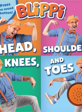 【预订】Blippi: Head, Shoulders, Knees, and Toes