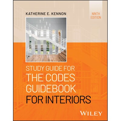 预订 Study Guide for the Codes Guidebook for Interiors, 9th Edition 室内设计法规指南配套学习手册 第9版 9781394281176