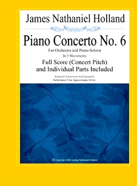 预订 Piano Concerto No. 6: For Orchestra and Piano Soloist, Full Score (Concert Pitch) and Individual Parts Included: 97