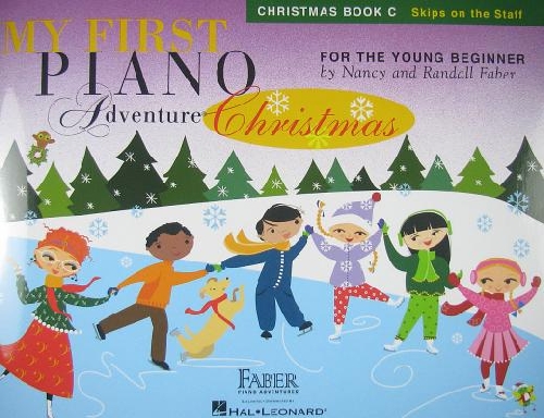 英文原版 菲伯尔我的钢琴第一课：圣诞歌曲C（五线谱进阶My First Piano Adventure Christmas Book C: Skips on the Staff