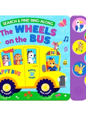 预订 Search & Find: Wheels on the Bus (6-Button Sound Book): 9781638543985
