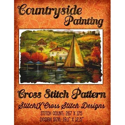 预订 Countryside Painting Cross Stitch Pattern: 9781511525107