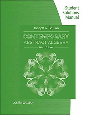【预售】Student Solutions Manual for Gallian’s Contemporary Abstract Algebra, 9th